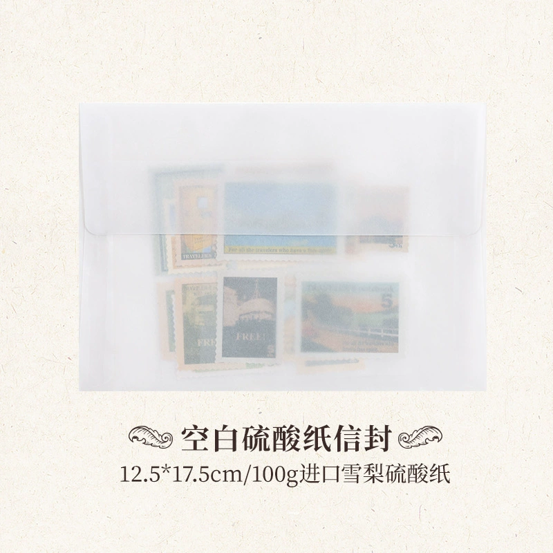 Envelope B11, leather-effect cowhide paper, 16×11 cm, vintage kraft seal (20 pcs option)