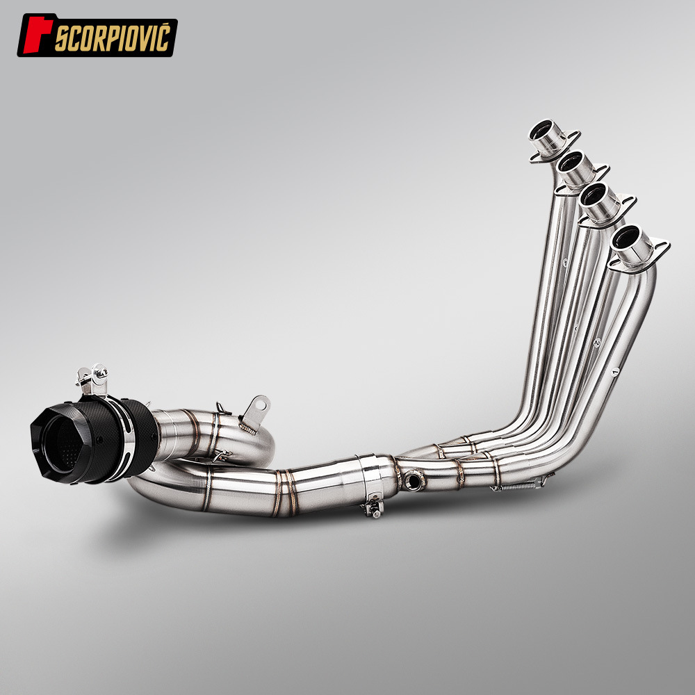 Motorcycle modification suitable for Qianjiang 2026 model Sai 600 680cc rotary front section exhaust pipe silencer