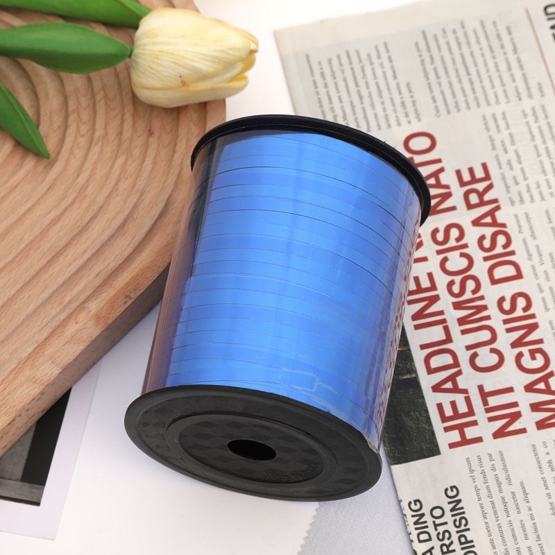 Decoración de fiesta de boda transfronteriza 500 yardas superficie brillante ajuste globo cinta cumpleaños bandera cordón