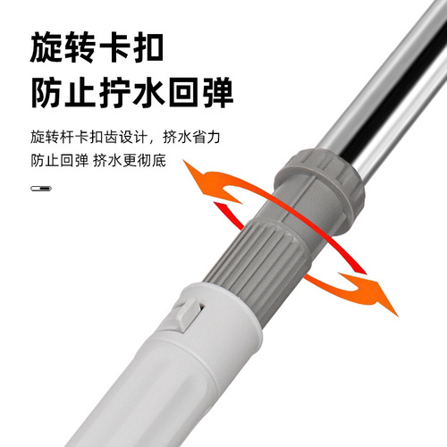 Picasso Reversible Spin Mop Household Wash-Free Durable Dustpan Replacement Head Wet and Dry Two-Use One Swipe Clean Floor Mop