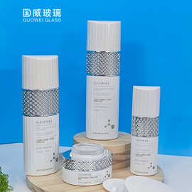 片仔癀牌护肤品玻璃套装瓶水乳精华液按压瓶爽肤水分装瓶膏霜瓶