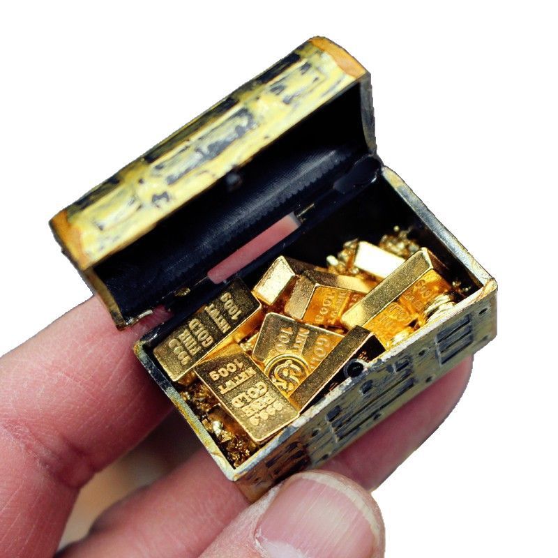 Dollhouseミニチュア金貨金条宝宝宝宝箱子供屋部品ミニモデル置物|undefined