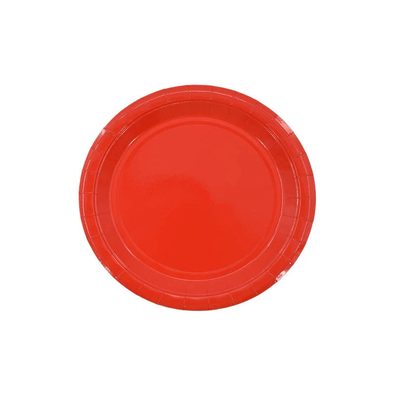 Comercio extranjero transfronterizo Amazon venta caliente de 7 pulgadas 9 pulgadas bandeja de papel desechable platos de pastel para niños fiesta de cumpleaños decoración de cubiertos