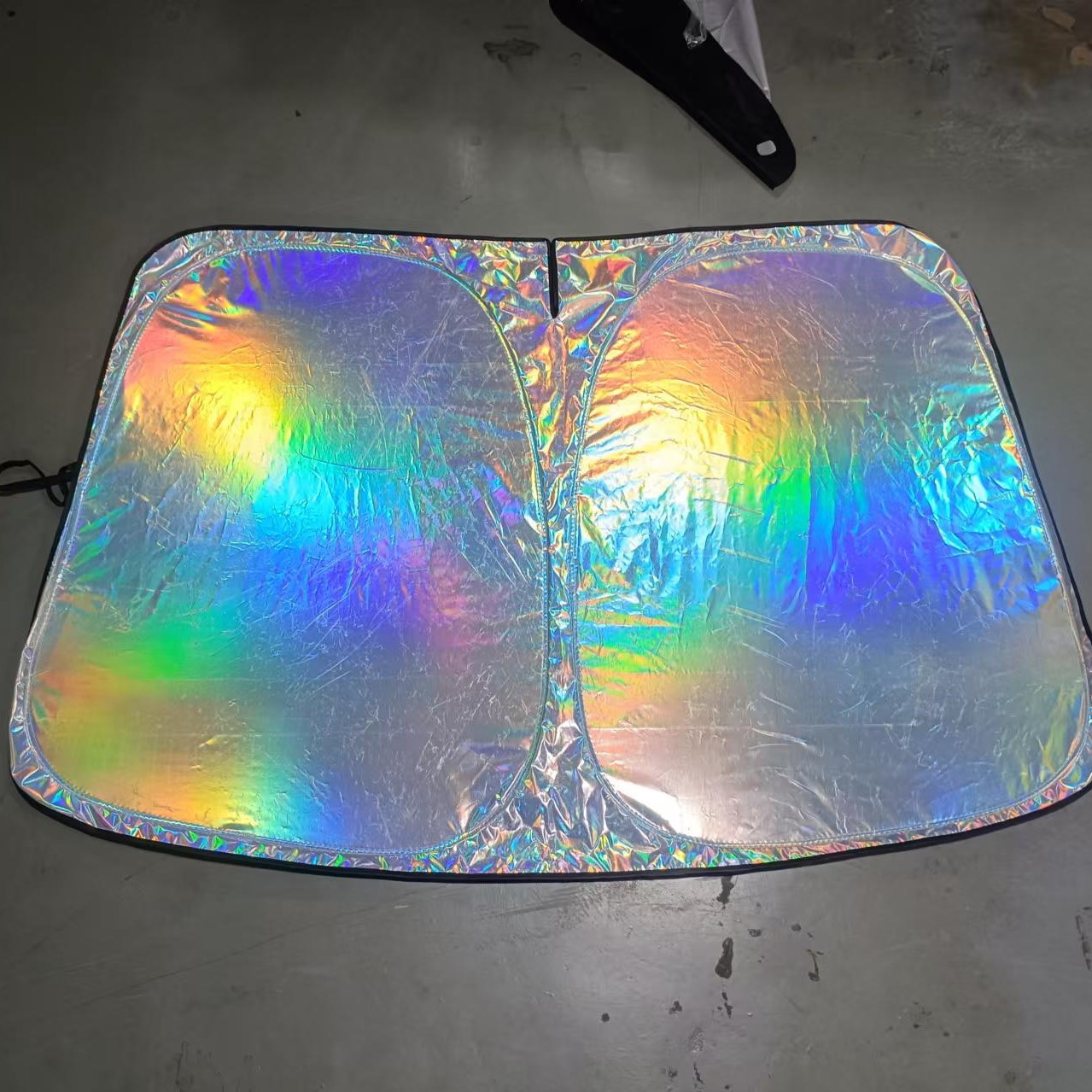 2025 explosión coche láser apertura parasol protector solar aislamiento térmico sombreado completo puede agregar logotipo exportación de comercio exterior