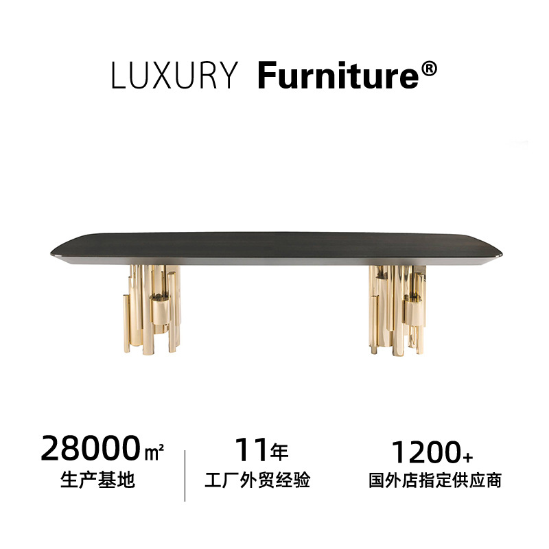 Roberto Cavalli Classy Customized Top Luxury House Marble Dining Table Guangdong Foshan Living Room Furniture