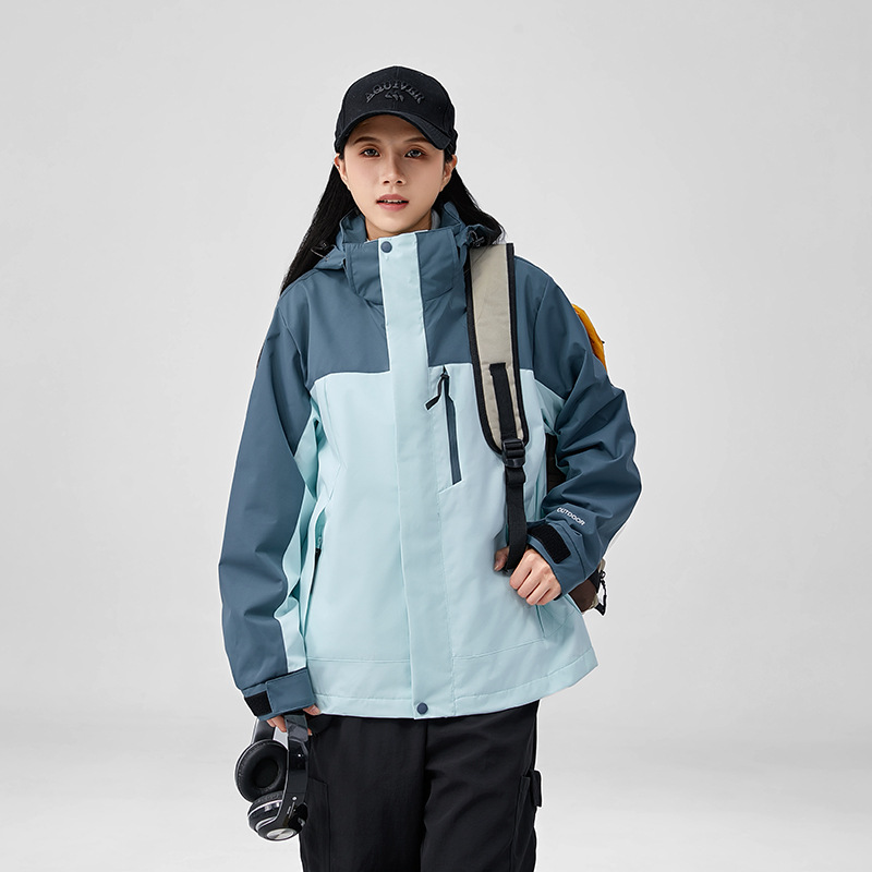Luotuo ropa de asalto al aire libre para mujeres a prueba de salpicaduras 3 - en - 1 desmontable montaña ropa de montaña abrigo impermeable a prueba de viento y cálido