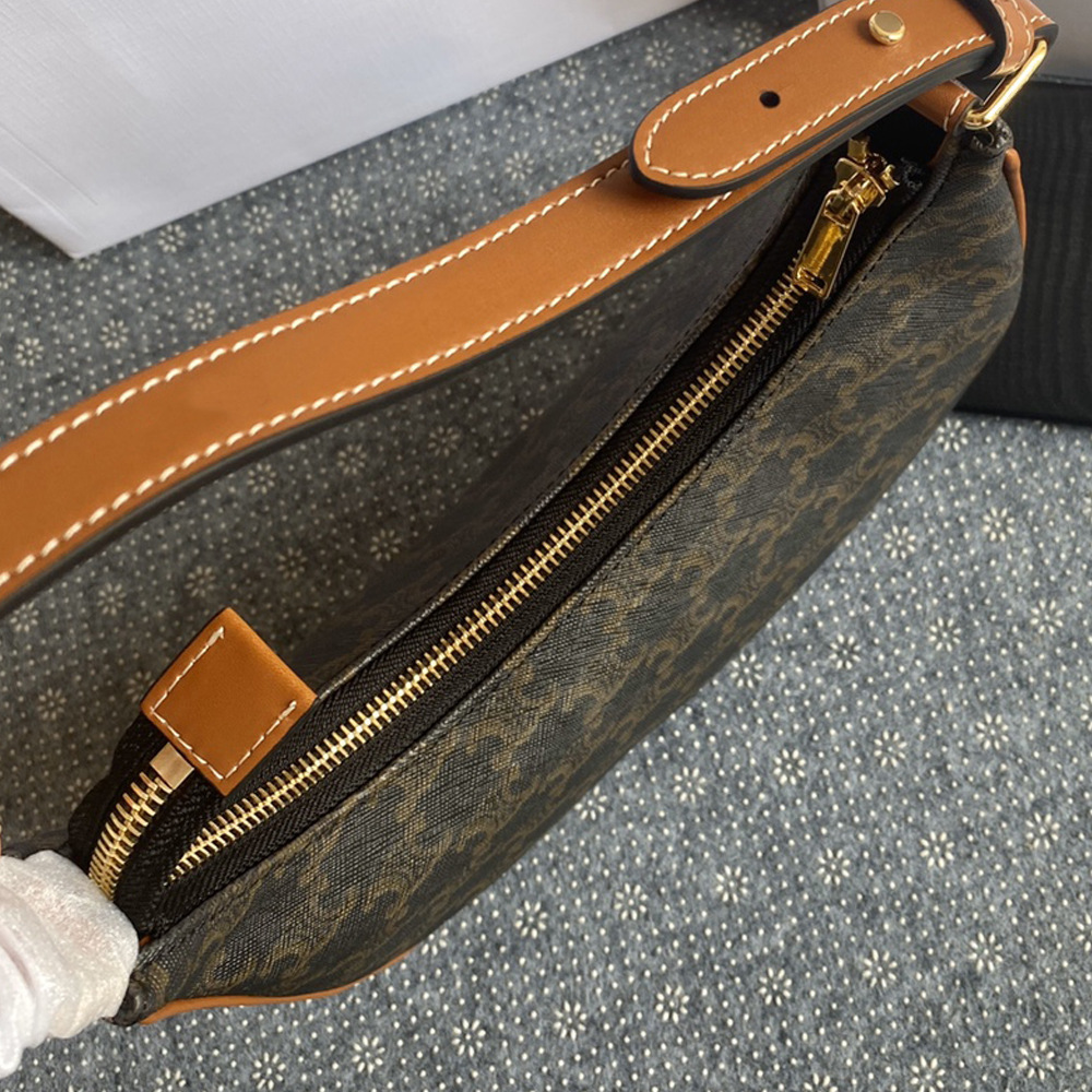 Leather underarm bag, one-shoulder bag
