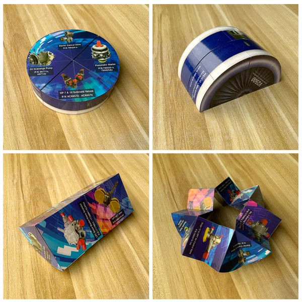 Multi-Folding 3D Infinite Geometric Building Blocks, Circular Puzzle Cube, Stress-Relief Toy, Space Educational Toy