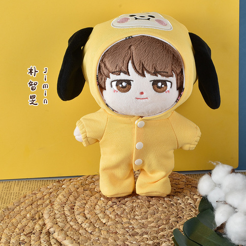 Type B Korean boy group dolls with clothes Park Jimin, Kim Taehyung, Min Yoongi, Jungkook doll set