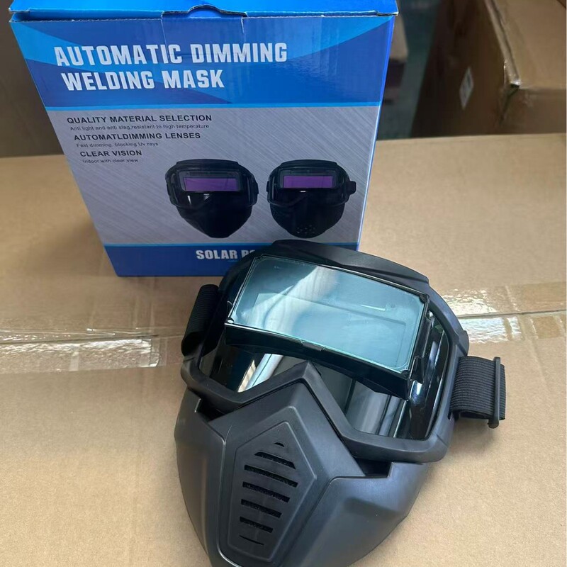 Harley Automatic Darkening Mask Welder Anti-Glare Removable Mask Anti-Baking Face Welding Mask Mask