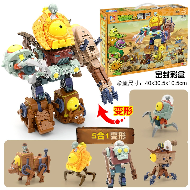 Подлинная наборы Plants vs. Zombies, игрушка, большой набор, подарочная коробка для мальчиков, кукла для детей, полный набор, подарок на день рождения