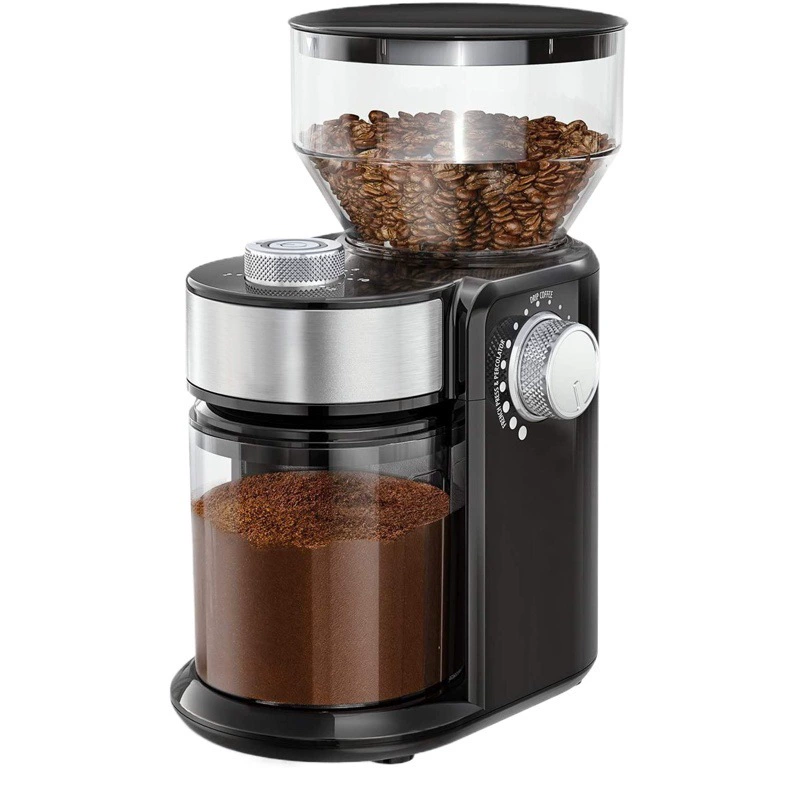 Зернодробилка плоский заусенец кофе в зернах Мясорубка толщина регулируемый размер чашки можно установить мясорубку