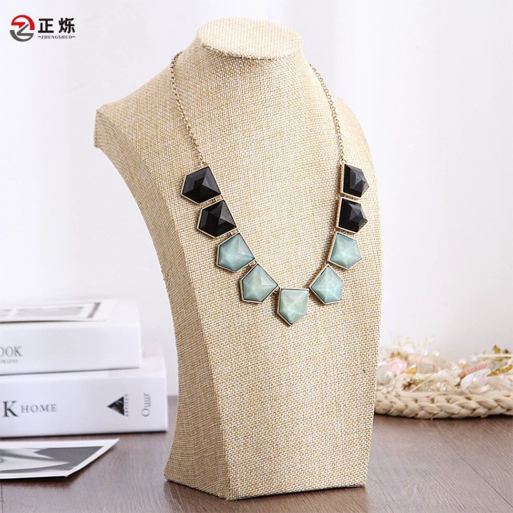 Necklace, stand, mannequin head, accessory, high-quality style