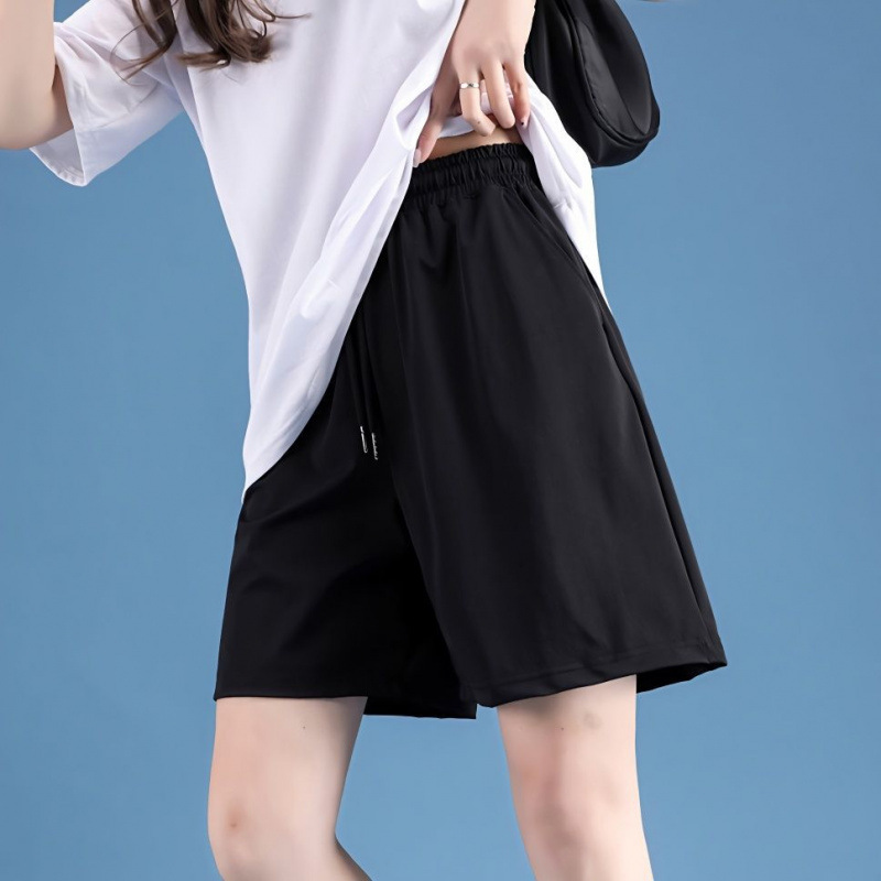 Pantalones de mujer de verano delgados rápidos secos de yoga para correr en pantalones cortos deportivos de moda para usar en casa fábrica de comercio exterior