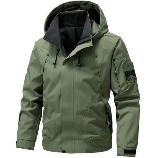 Spring 2025 New Arrival Charge Clothes Men's Coat Duffy Handsome American Outdoor Tooling Hooded Jacket Men's Wear