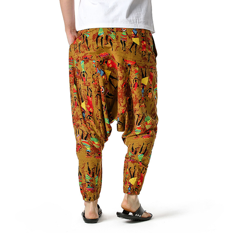 men's and women's foreign trade Harun yoga pants loose bohemian pants hanging pants moth pants 46