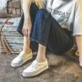 跑步厚底增高学生小白鞋