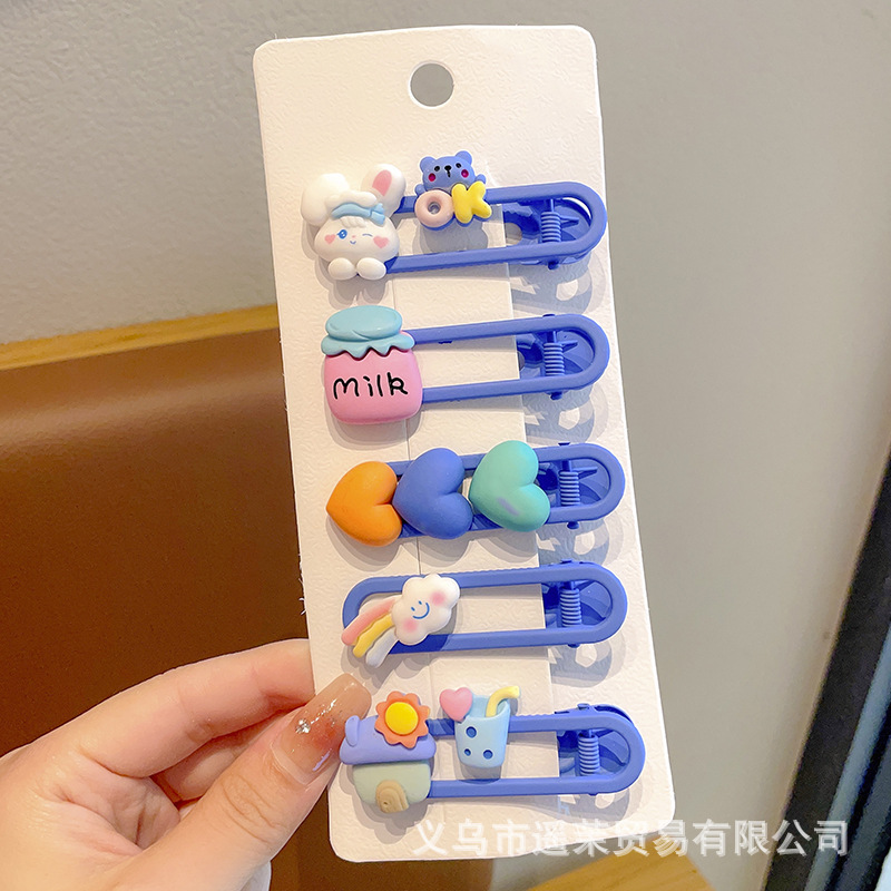 多巴胺儿童发夹女前额刘海夹鸭嘴夹头饰发卡碎发侧边卡子发饰夹子|undefined