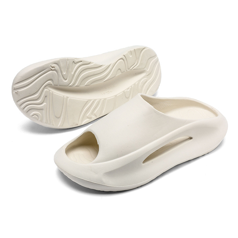 Pareja de mierda sensación de moda EVA zapatillas antideslizantes para hombres y mujeres zapatillas deportivas de playa suave