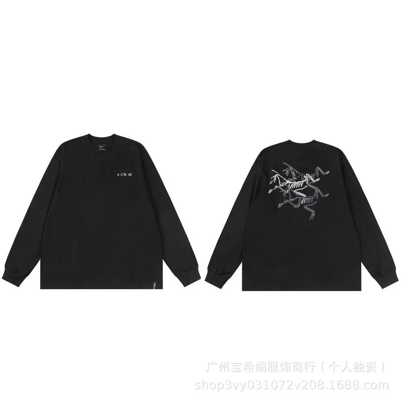 跨境新款鸟家ARC秋季圆领宽松运动休闲男女同款百搭T桖一件代发|undefined
