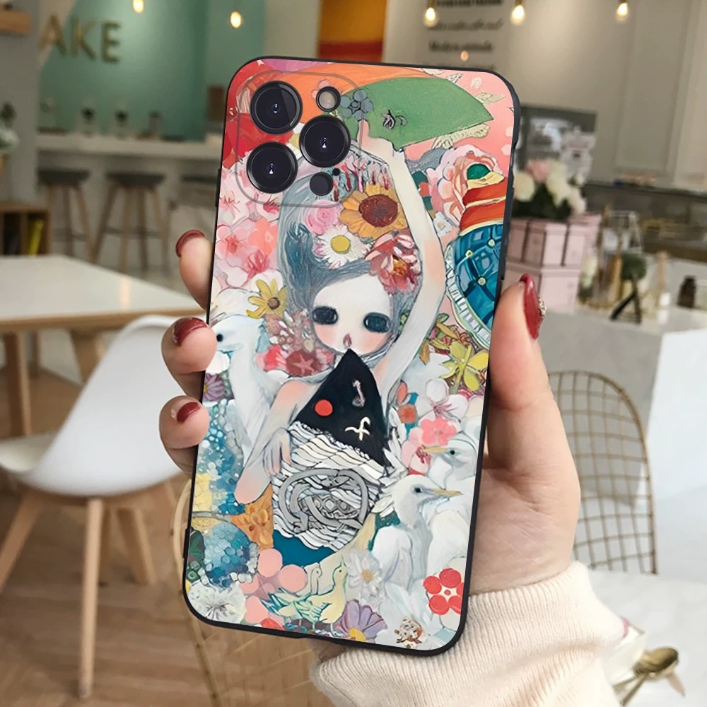 Совместимый чехол для Apple мобильного телефона Aya Takano чехол для iPhone 14 11 12 13 mini Pro ma