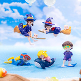 Синий толстый дайвер, подвесной кит, езда на ките, девушка, серфинг, аквариум, аквариум, украшение для ландшафта, украшения, погружной плавающий