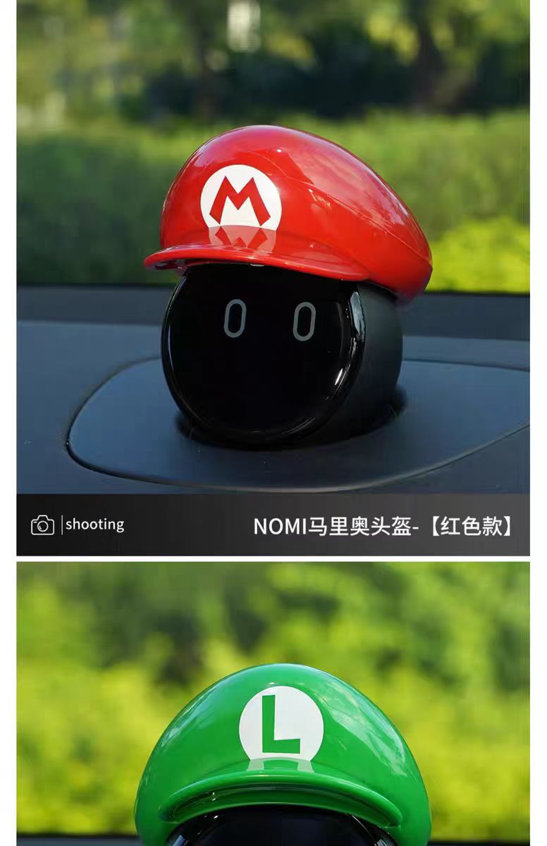 Suitable for all NIO NIMO hats Super Mario helmet personality decoration car interior modification accessories