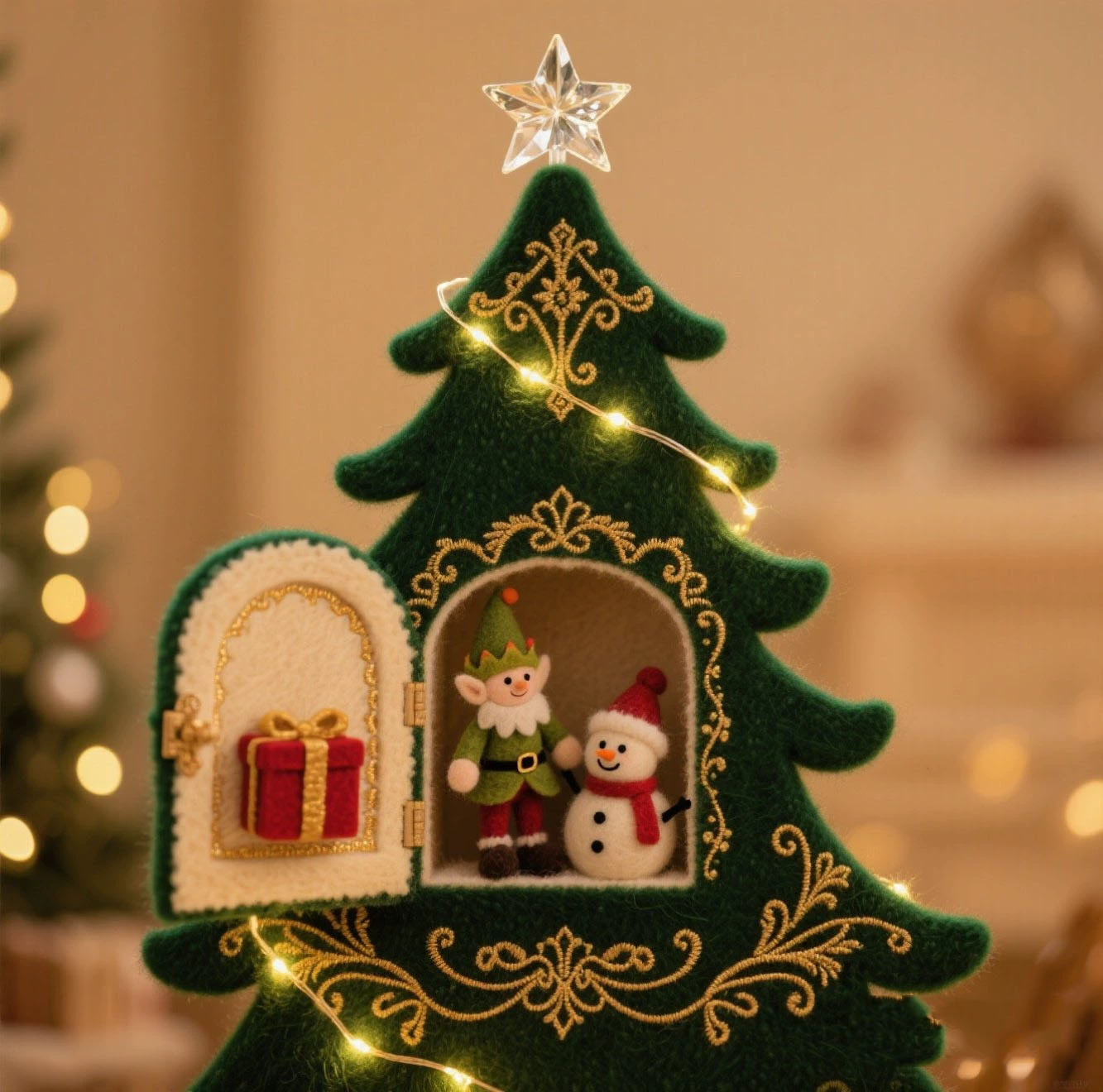 Хит продаж! Модные и милые деревянные рождественские украшения для рабочего стола. Рождественские декоративные украшения.