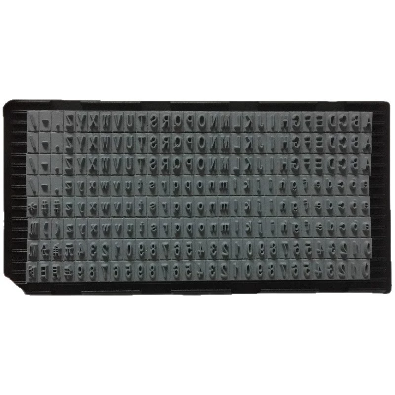 Jeepson тип зерна версия грубый желоб перемещаемый тип зерна высота 4 мм зуб stamping mold номера и буквы можно случайно объединять чтобы печатать кодовые слова