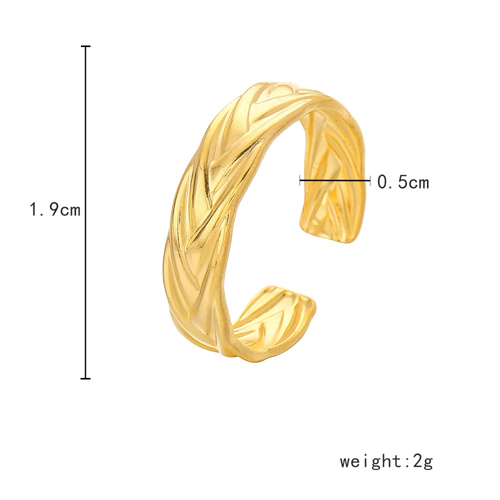 6g Weight Open Ring Classification Adjustable Ring Size 1 Piece Quantity Daily Occasion Stainless Steel Material Star, Heart Shape Pattern Women'S Gender Plating Design Simple Style Style Simple Style Star Heart Shape Stainless Steel Plating Open Ring 1 Piece 55