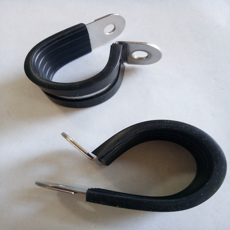 FLT-R包胶金属管夹 R型连胶条线夹规格齐全