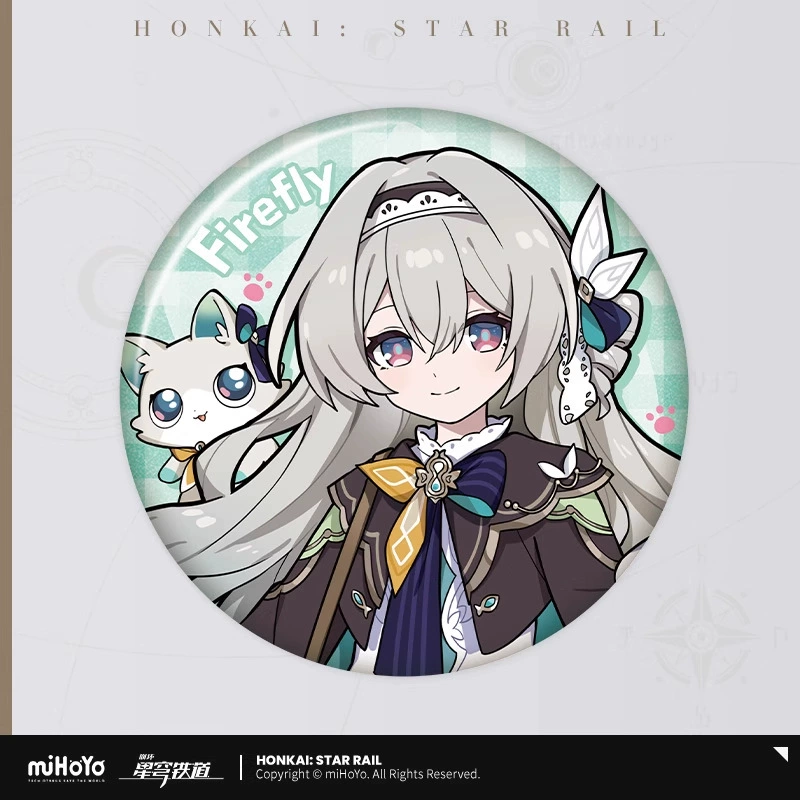 Коллекционный значок (Honkai: Star Rail) — персонаж, цветной картон на подложке, одиночный