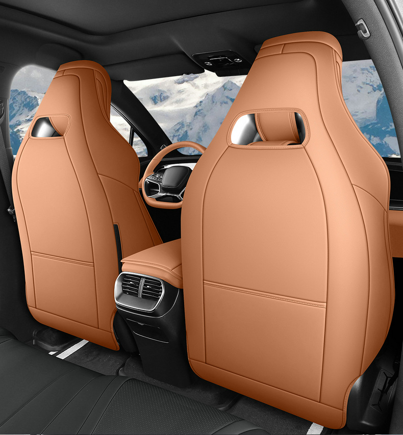 New Model Special Car Hiace 07Ev Nappa Leather Four-Season Left-Hand Drive Overseas Right-Hand Drive Seat Cover Cross-Border Full-Cover Car Seat Cushion