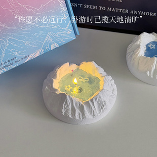 Glacier Aromatherapy Gift Box Birthday Gift for Girls to Give to Best Friends Niche Practical High-End Snow Mountain Aromatherapy Candle