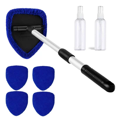 Car cleaning tools | Tool, Telescopic Aluminum Rod Car - 5-blue-cloth-covers-1-set-of-pentagonal-plastic-parts-2-50ml-spray-bottlespe