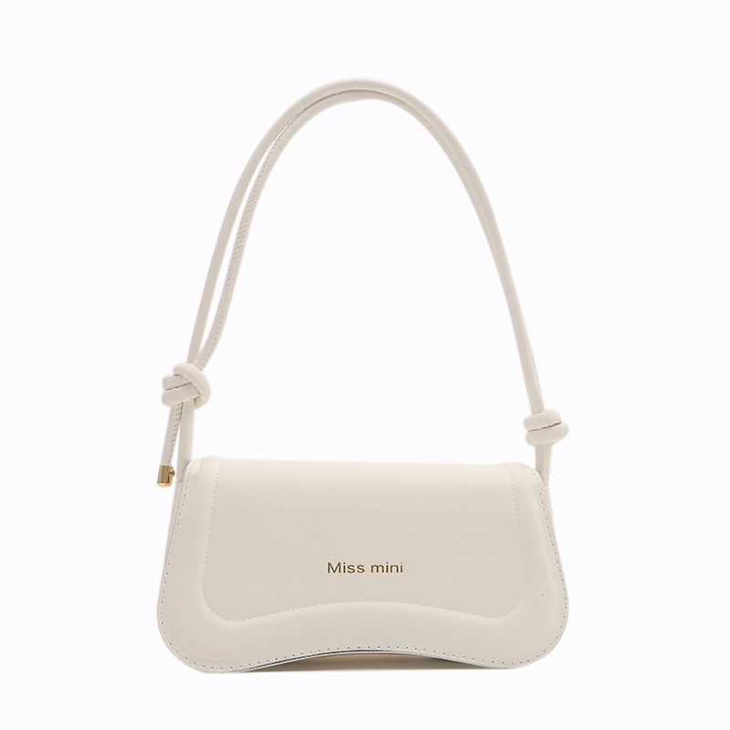 Textura bolso de axila portátil 2024 primavera nueva moda bolso de mensajero francés color sólido bolso cuadrado pequeño retro de un solo hombro