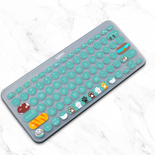 Suitable for Logitech K380 Bluetooth Painted Color Keyboard Protective Film Silicone Dustproof Keyboard Protective Film Wholesale