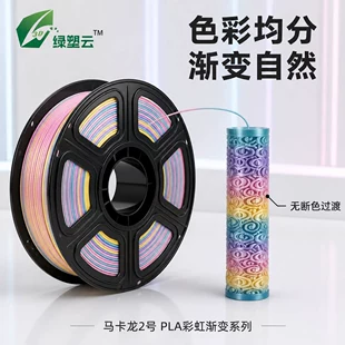 Филамент PLA для 3D-печати радужный градиент 1 75 мм 1 кг