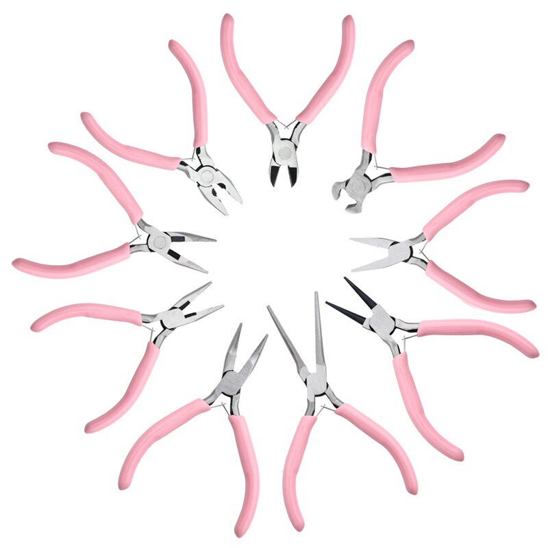 Handmade DIY Pliers Pink Pointed Nose Pliers Jewelry Pliers Multifunctional Round Nose Pliers Mini Jewelry Winding Beading Tool Handmade DIY Pliers Pink Pointed Nose Pliers Jewelry Pliers Multifunctional Round Nose Pliers Mini Jewelry Winding Beading Tool