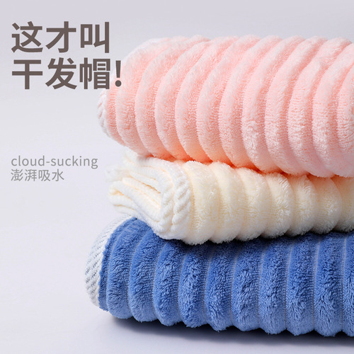 Thickened Ultra-absorbent Quick-dry Head Cover Towel for Women, 2024 New Double-layer Shower Cap