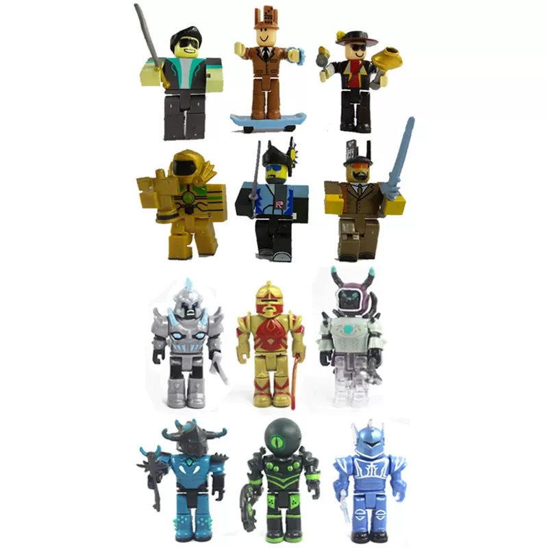 跨境虚拟世界roblox拼装积木人偶公仔带配件游戏周边手办模型摆件