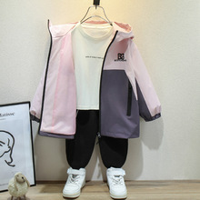 女童外套春秋款2025新款洋气风衣中大童儿童春装上衣宝宝冲锋衣潮