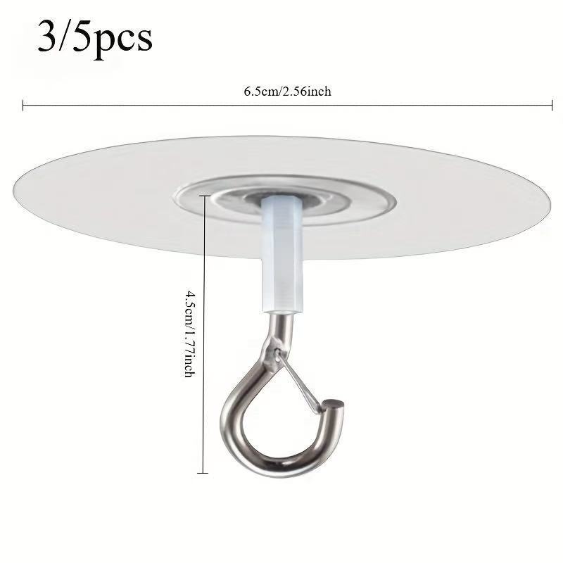 Punch-free ceiling hook seamless paste ceiling hook hanging lantern mosquito net hook windproof buckle hook