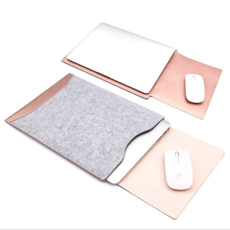 Dropshipping Felt Liner Protective Cover Anti-Fall Felt Liner Bag Computer Leather Case Notebook Liner Bag Can Be Added with Logo