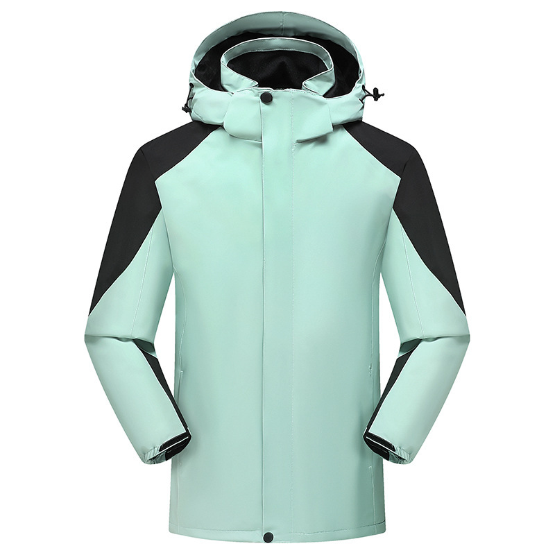 Wanbo Long ポーラーフリースジャケット、男性と女性用、ベルベットと厚みのあるアウトドア登山ジャケット、防風性と防水性のグループカスタムジャケット|undefined
