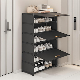 Simple Shoe Rack Household Multi-Layer Assembled Dust-Proof Shoe Cabinet Dormitory Rental Storage Cabinet Strong and Durable Shoe Cabinet