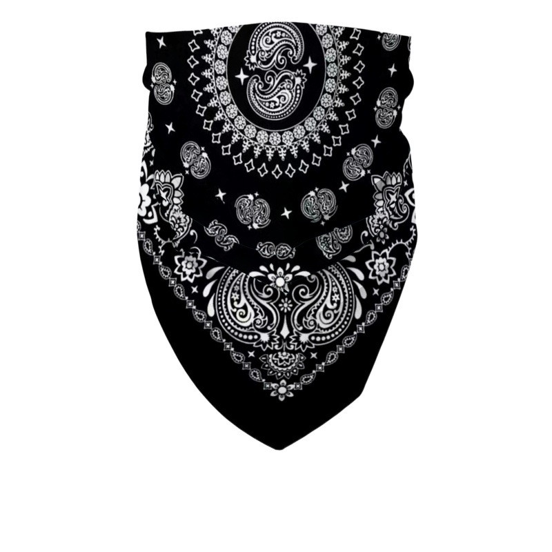 Double cashew flower multi-color cotton hip hop Hip Hop Hip Hop square scarf cycling sports headscarf in stock straight hair