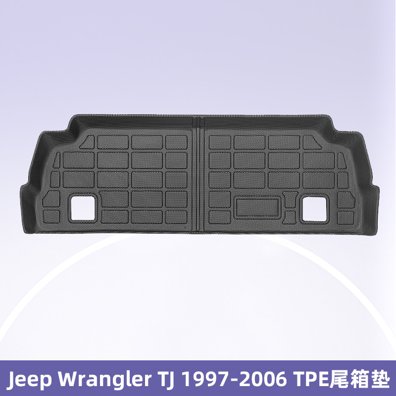 Aplicable a Jeep Wrangler TJ 1997 - 2006 almohadilla de pie TPE 3D para todo clima almohadilla del maletero