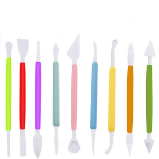 Baking Tools Disassembly Carving Pen Set 9-piece Cake Fold Sugar Carving Knife Making Cutting Tools DIY Modeling