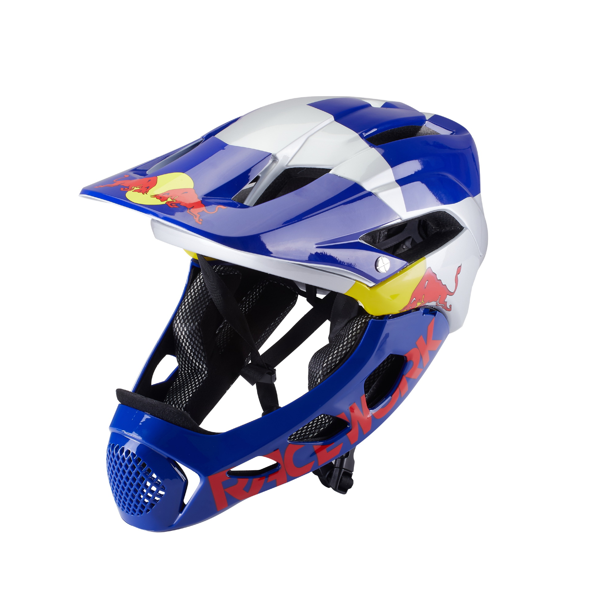 Casco de motocicleta todoterreno para hombre talla grande Montaña cuesta abajo casco de tracción para mujer motocicleta Red Bull casco todoterreno verano